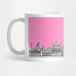 Brighton Royal Pavilion Facade ( pink version ) Mug